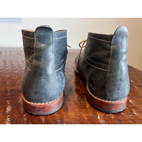 Adelante Mens 14 ‘The Valparaiso’ ‘Valpo’ Denim Blue Chukka Boots Ankle - Picture 4 of 16